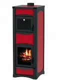 Альфа-Плам Паоло Ф (Alfa-Plam Paollo F) камин-печь с духовкой отдельностоящая с водяной рубашкой