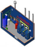 Блочно модульная газовая котельная 200/300/400/500 кВт Арес УКМГ 